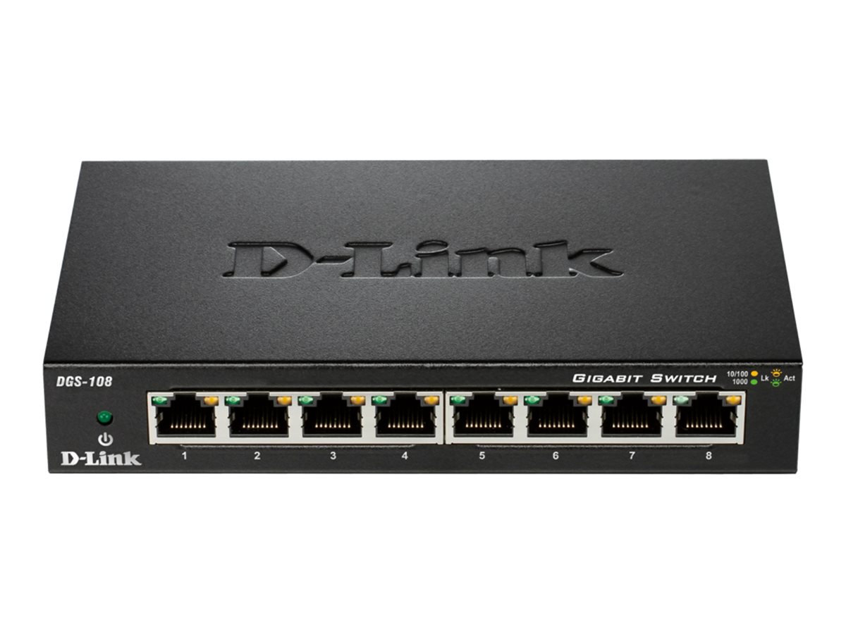DLIN Desktop unmanaged Switch 8x10/100/1000