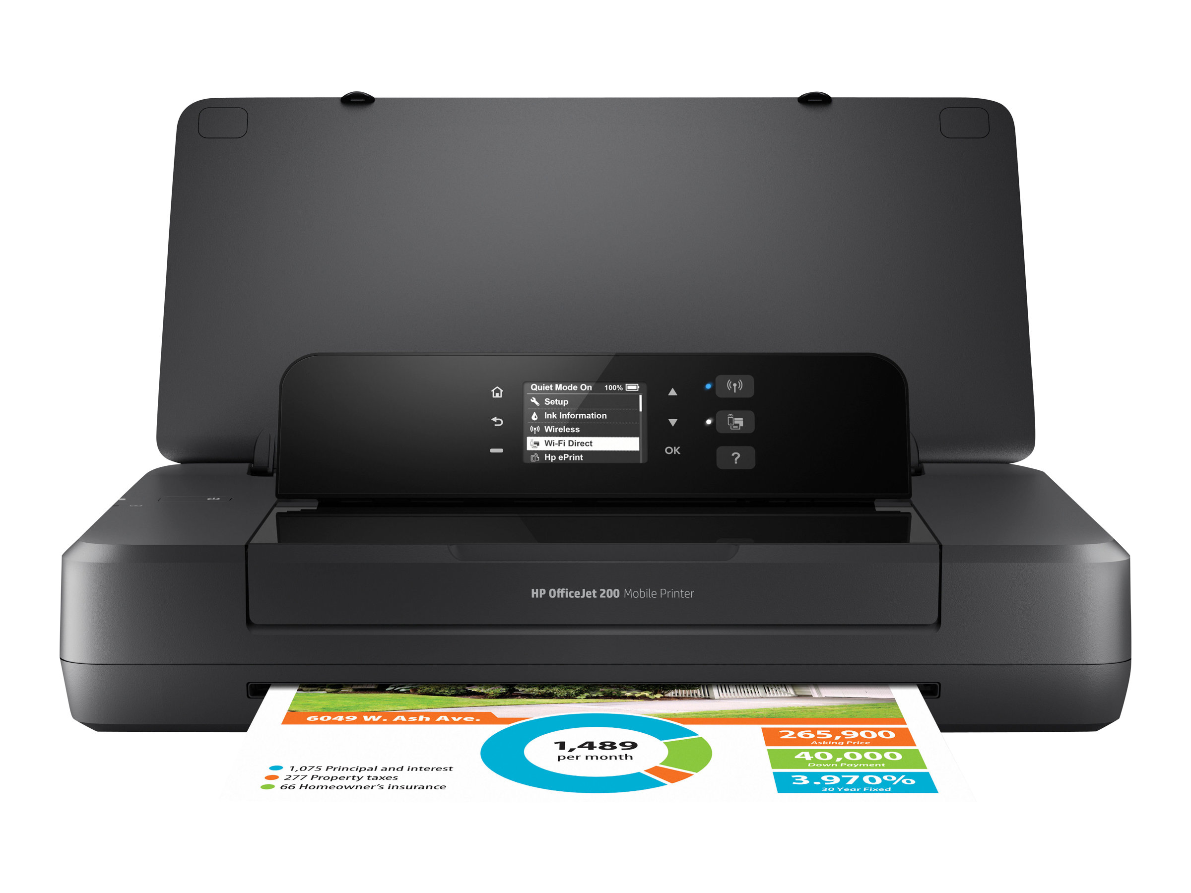HP OfficeJet 200 Mobile Tintenstrahldrucker schwarz