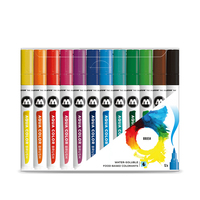 MOLOTOW Aqua Color Basic Set 1 Brush-Pens farbsortiert, 12 St. MOLOTOW Aqua Color Basic Set 1 Brush-Pens farbsortiert, 12 St.