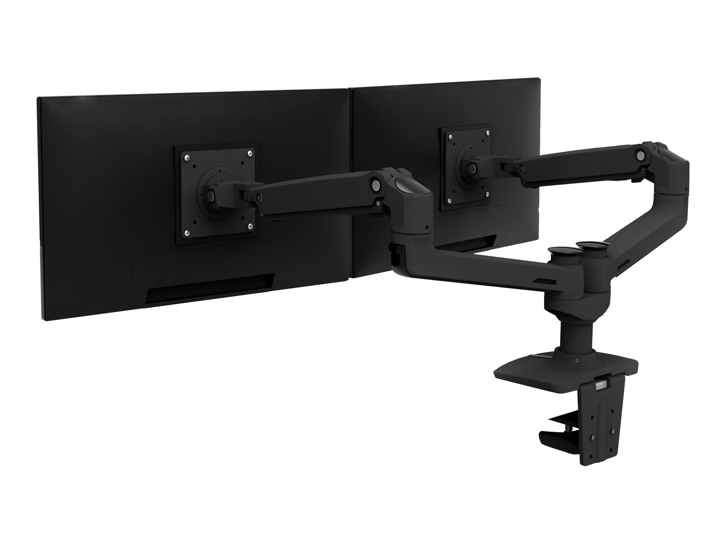 ERGOTRON LX Montagearm fuer 2 Monitore nebeneinander bis 68,6cm 27Zoll max.18kg Reichweite von bis zu 64cm Schwarz matt