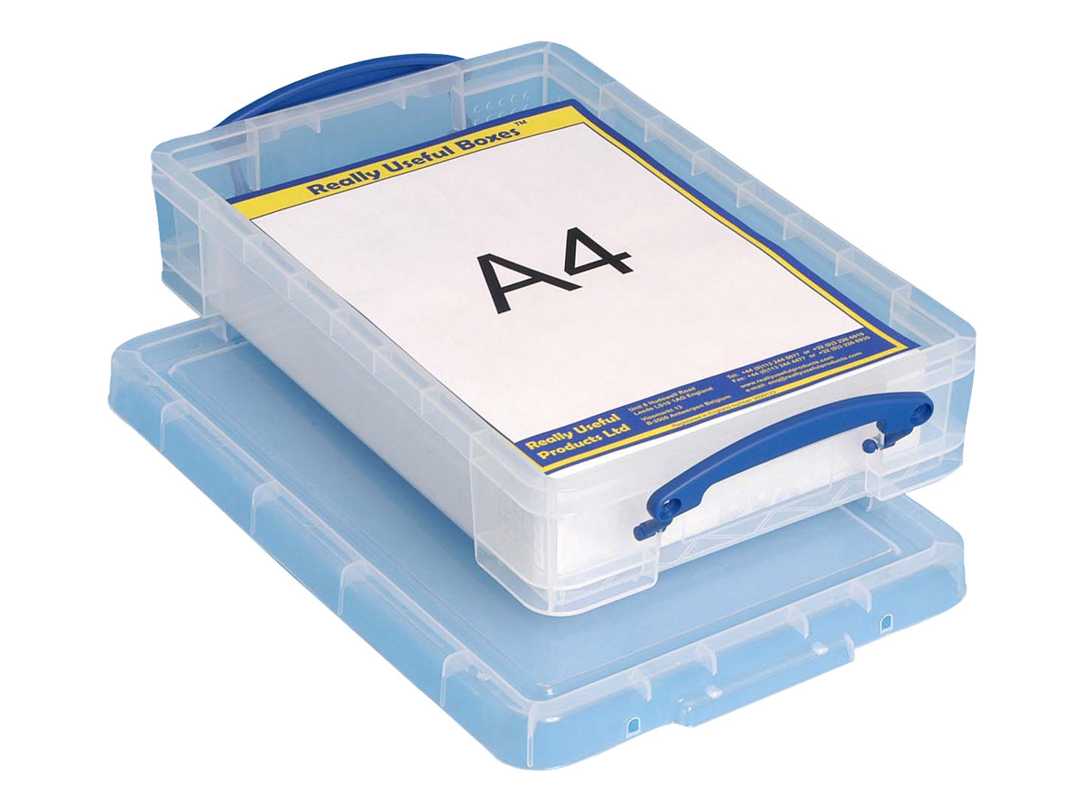 Really Useful Box Aufbewahrungsbox 4,0 l transparent 39,5 x 25,5 x 8,8 cm Really Useful Box Aufbewahrungsbox 4,0 l transparent 39,5 x 25,5 x 8,8 cm
