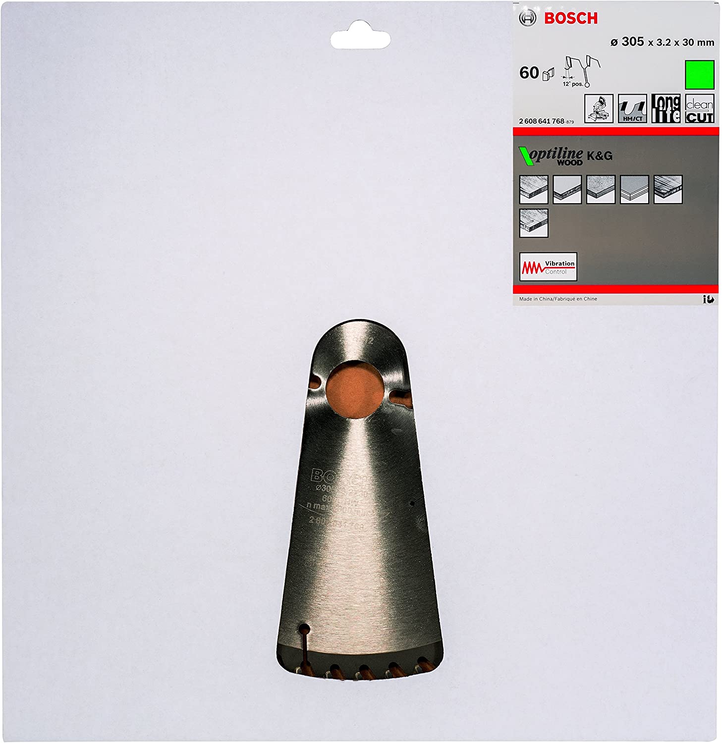 Bosch Optiline Wood Kreissägeblatt Ø 305 mm 60Z