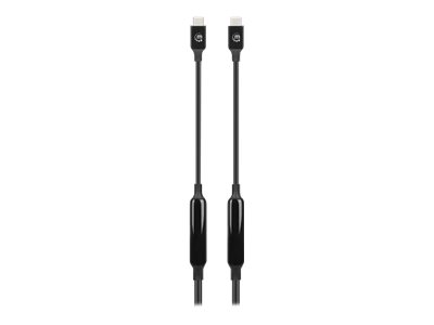 MANHATTAN USB 3.2 Gen 2 Aktives Typ-C Kabel 2x USB-C Stecker  5 m SuperSpeed+ USB 10 Gbit/s 60 W / 3 A vergoldete Kontakte schwarz