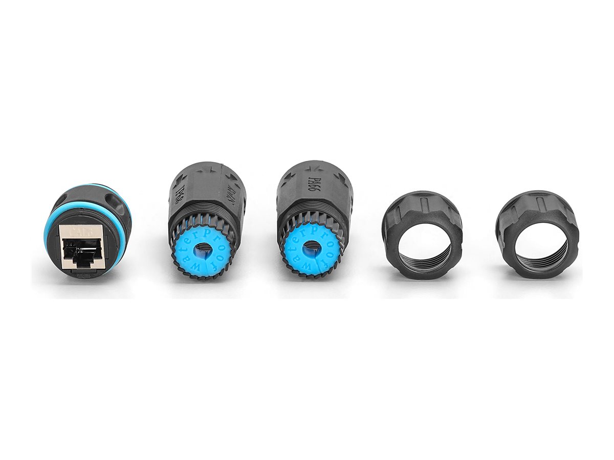 DIGITUS CAT 6A Außenanschluss, IP68, RJ45 zu RJ45