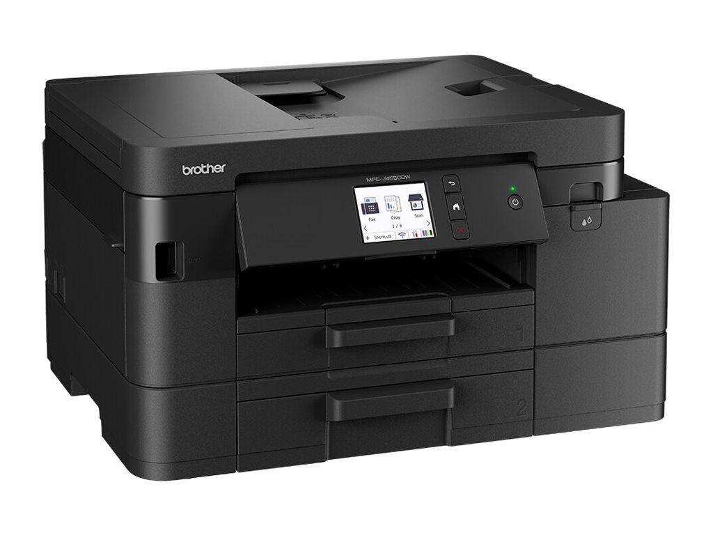 BROTHER MFCJ4550DW Compact allinone wireless business ink printer with ADF and two paper trays 20ppm
