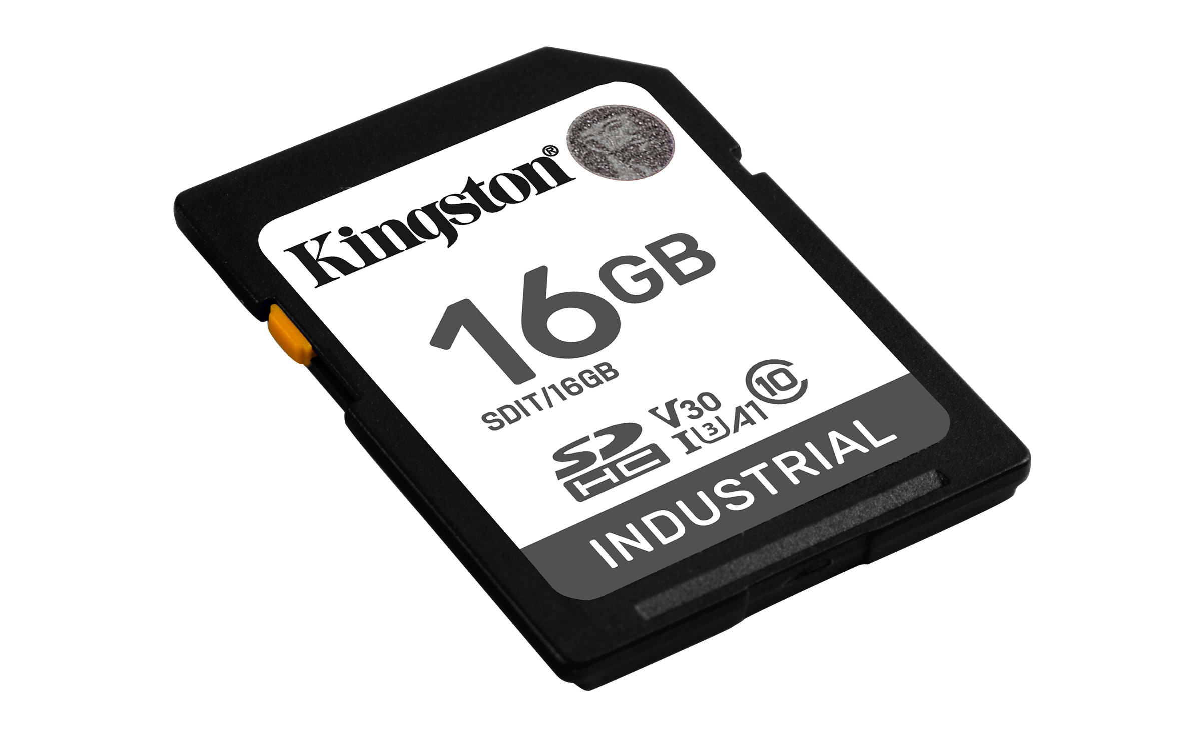 KINGSTON 16GB SDHC Industrial 40C to 85C C10 UHSI U3 V30 A1 pSLC