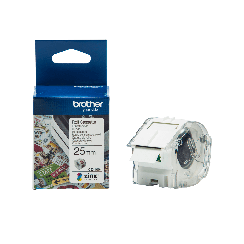 CZ1004 BROTHER PT Etikettenrolle 25mm