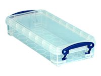 Really Useful Box Aufbewahrungsbox 0,55 l transparent 22,0 x 10,0 x 4,0 cm Really Useful Box Aufbewahrungsbox 0,55 l transparent 22,0 x 10,0 x 4,0 cm