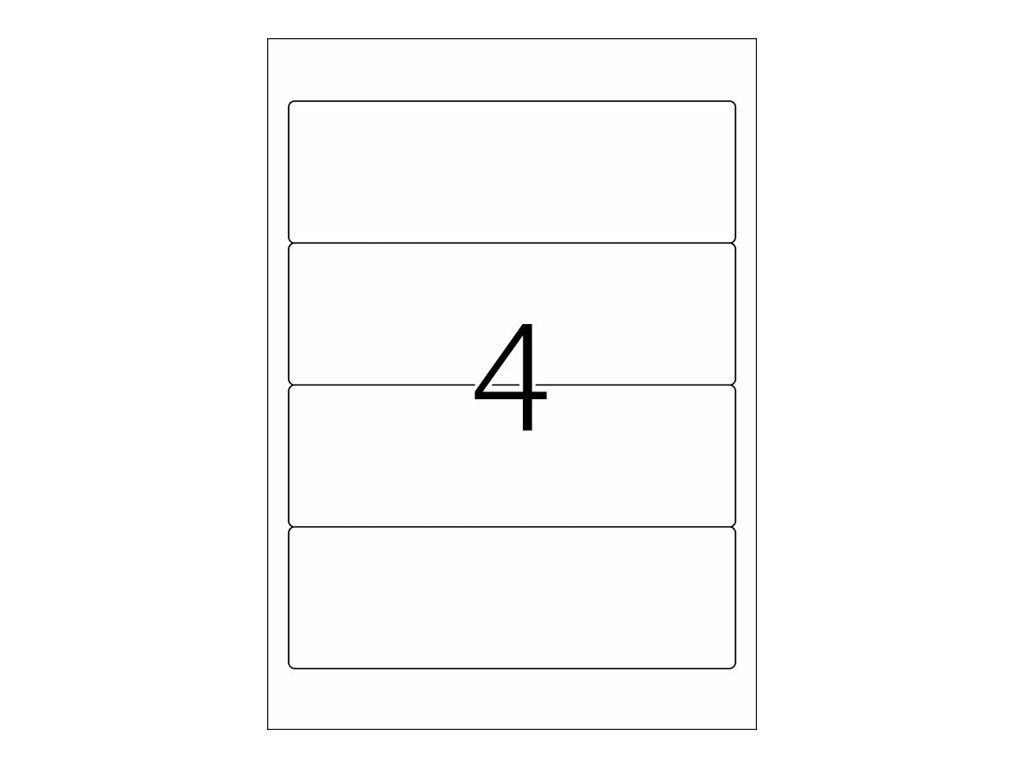 HERMA Ordneretiketten 10141 weiss, 100 Blatt