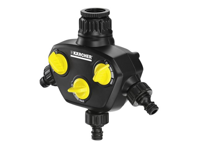 KÃRCHER Wasserverteiler für Gartenschlauch 3-Wege KÃRCHER Wasserverteiler für Gartenschlauch 3-Wege