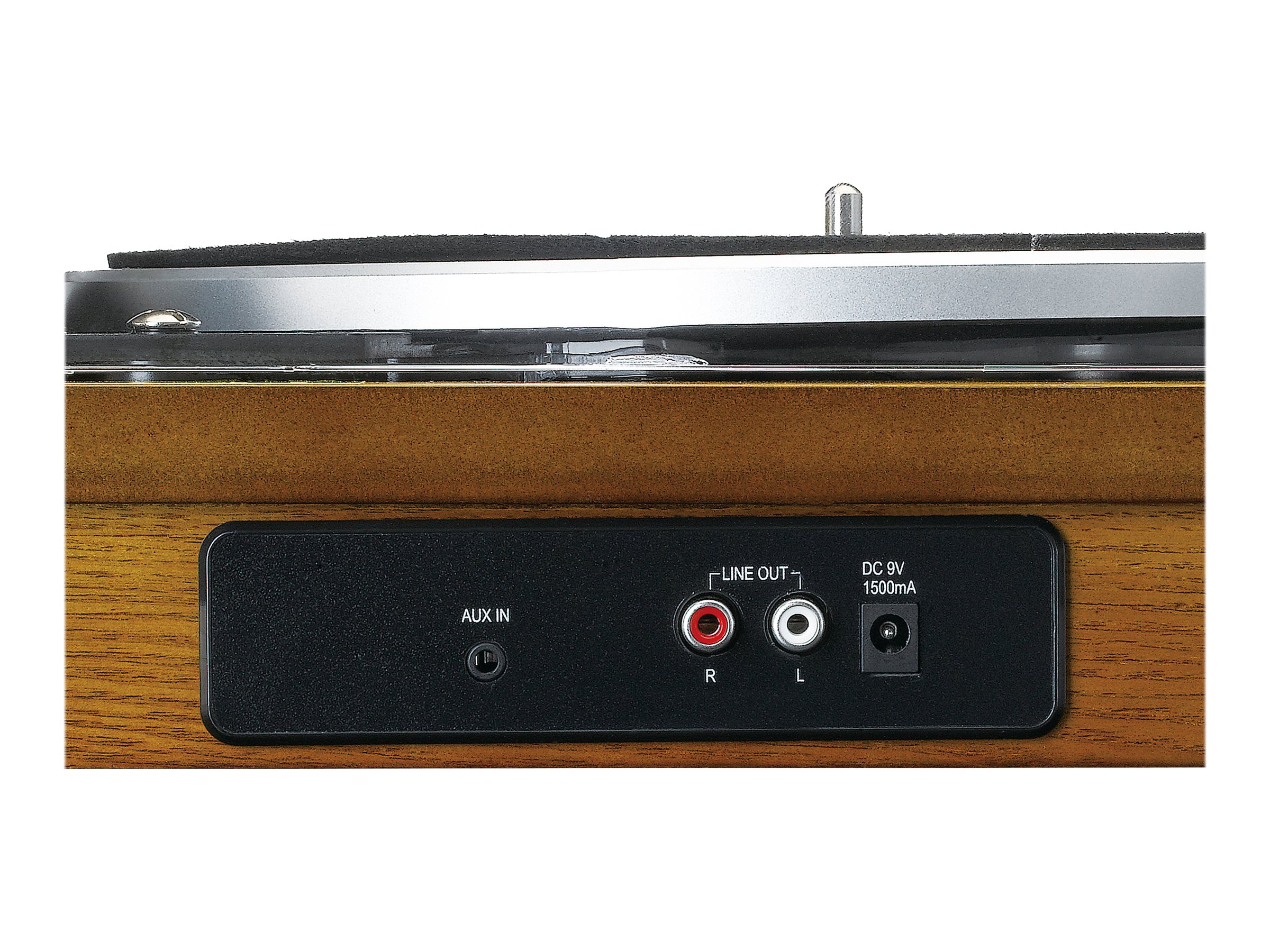 LENCO LS55WA Plattenspieler BT USB MP3 Lautsprecher, Holz