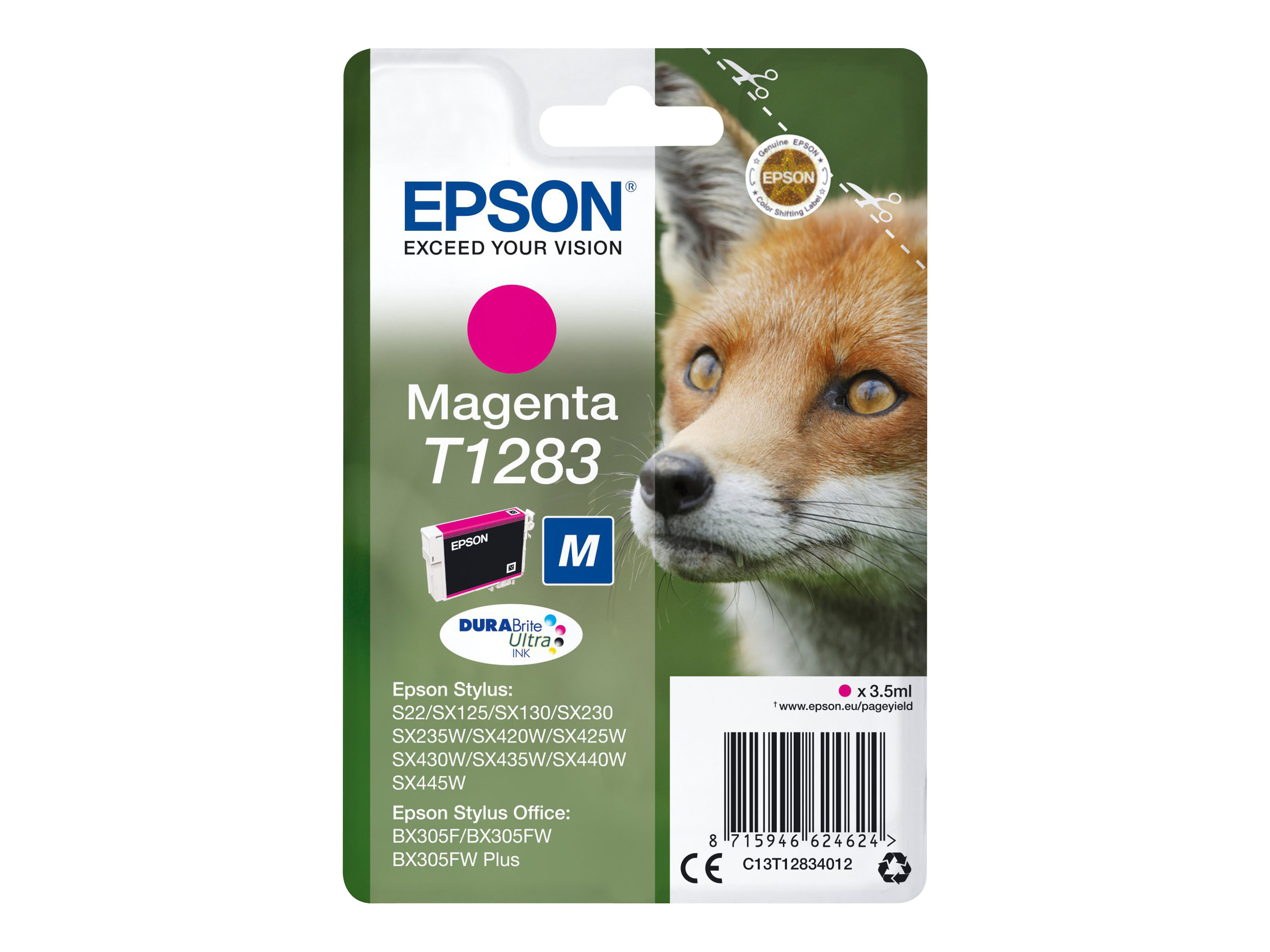 C13T12834012 EPSON BX Tinte magenta 140 C13T12834012 EPSON BX Tinte magenta 140
