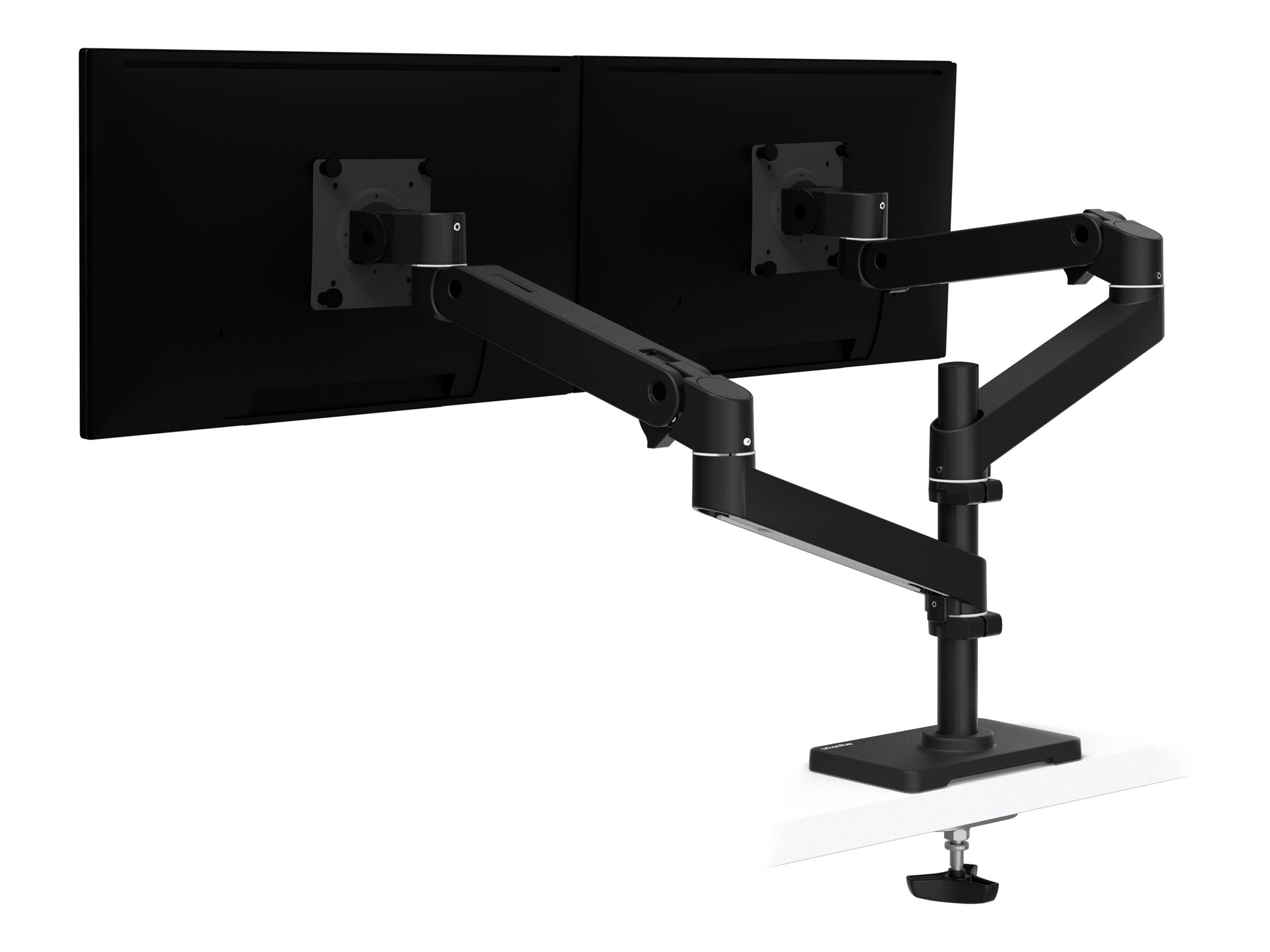 ERGOTRON LX PRO Dual Monitor Arm, hohe Säule, Tischhalterung, für 2 Monitore, Direktverschraubung schwarz