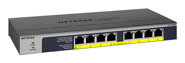 Netgear GS108PP 8 Ports PoE+