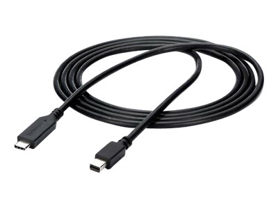 StarTech.com 1,8m USB-C auf Mini DisplayPort Kabel - USB C zu mDP Kabel - 4K 60Hz - Schwarz - externer Videoadapter - STM32F072CBU6 - Schwarz