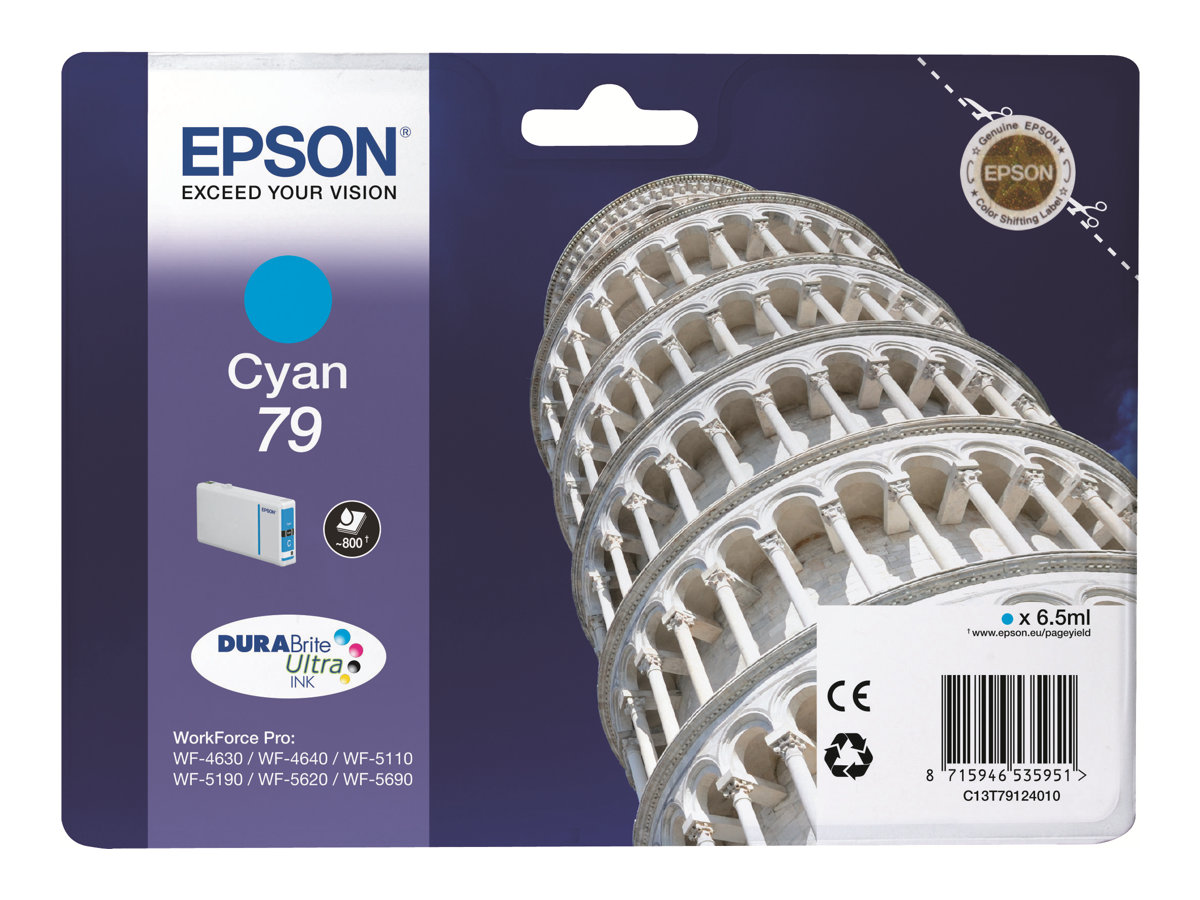 C13T79124010 EPSON Nr.79 WF Tinte cyan C13T79124010 EPSON Nr.79 WF Tinte cyan