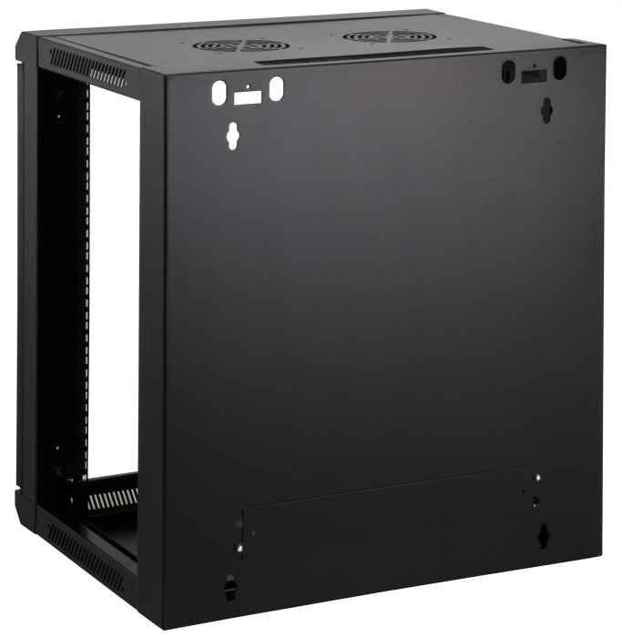 INTELLINET 48,3cm Wandverteiler 6 HE 450mm tief 19 Zoll HxBxT 370x 570 x 450 mm unmontiert schwarz