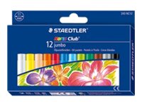 STAEDTLER Noris® jumbo 243 oelpastellkreiden farbsortiert 12 St. STAEDTLER Noris® jumbo 243 oelpastellkreiden farbsortiert 12 St.
