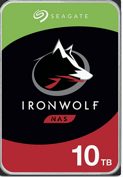 SEAGATE Ironwolf NAS HDD 10TB 7200rpm 6Gbs SATA 256MB cache 8,9cm 3,5Zoll 24x7 CMR für NAS und RAID Rackmount Systeme BLK P