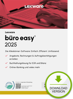 LEXWARE ESD büro easy 2025 unbegrenzte Laufzeit Download ABO