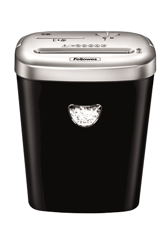 Fellowes Powershred 53C Aktenvernichter mit Partikelschnitt P4, 4 x 35 mm, bis 10 Blatt, schwarz