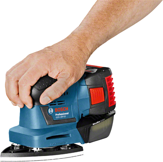 BOSCH Professional GSS 18V10 AkkuSchwingschleifer 18,0 V, ohne Akku
