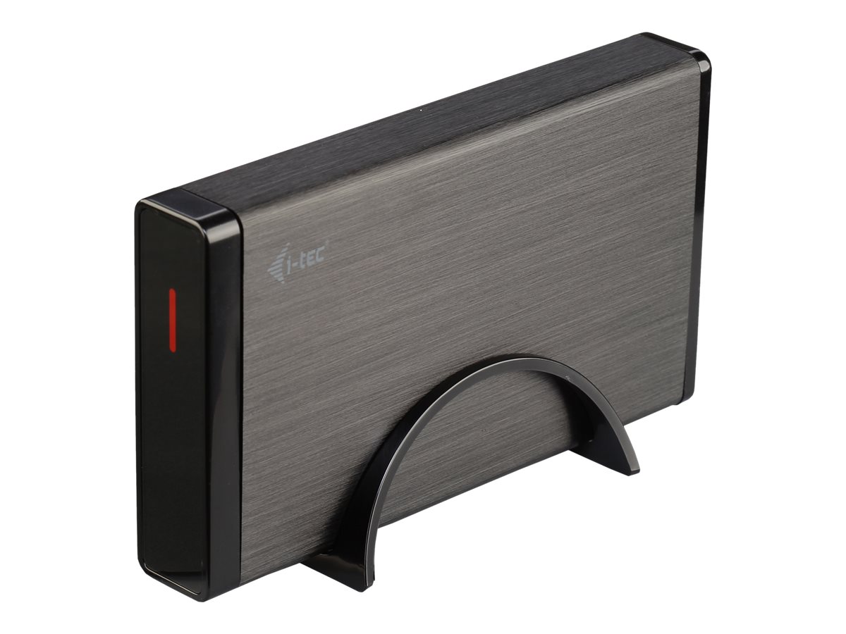 I-TEC USB 3.0 Mysafe externes 8.9cm 3.5Z Festplattengehaeuse fuer SATA I/II/III HDD SSD Case Alugehaeuse fuer optimale Kuehlung