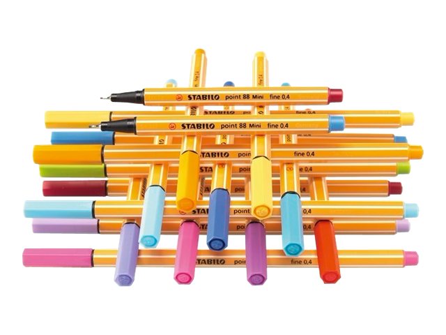 STABILO Point 88 Fineliner farbsortiert 0,4 mm, 30 St. STABILO Point 88 Fineliner farbsortiert 0,4 mm, 30 St.