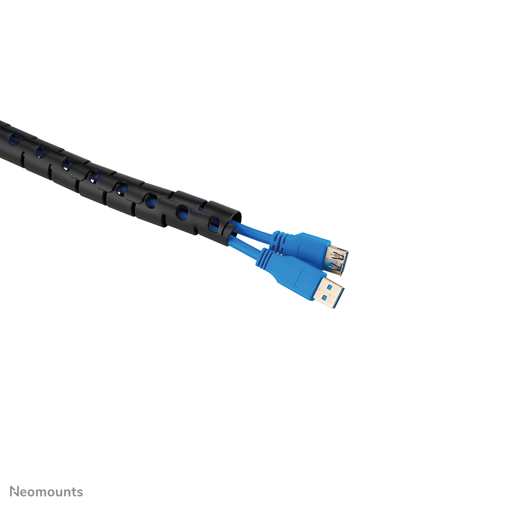 NewStar Kabelspirale 200x1,5cm 1-4 Kabel schwarz