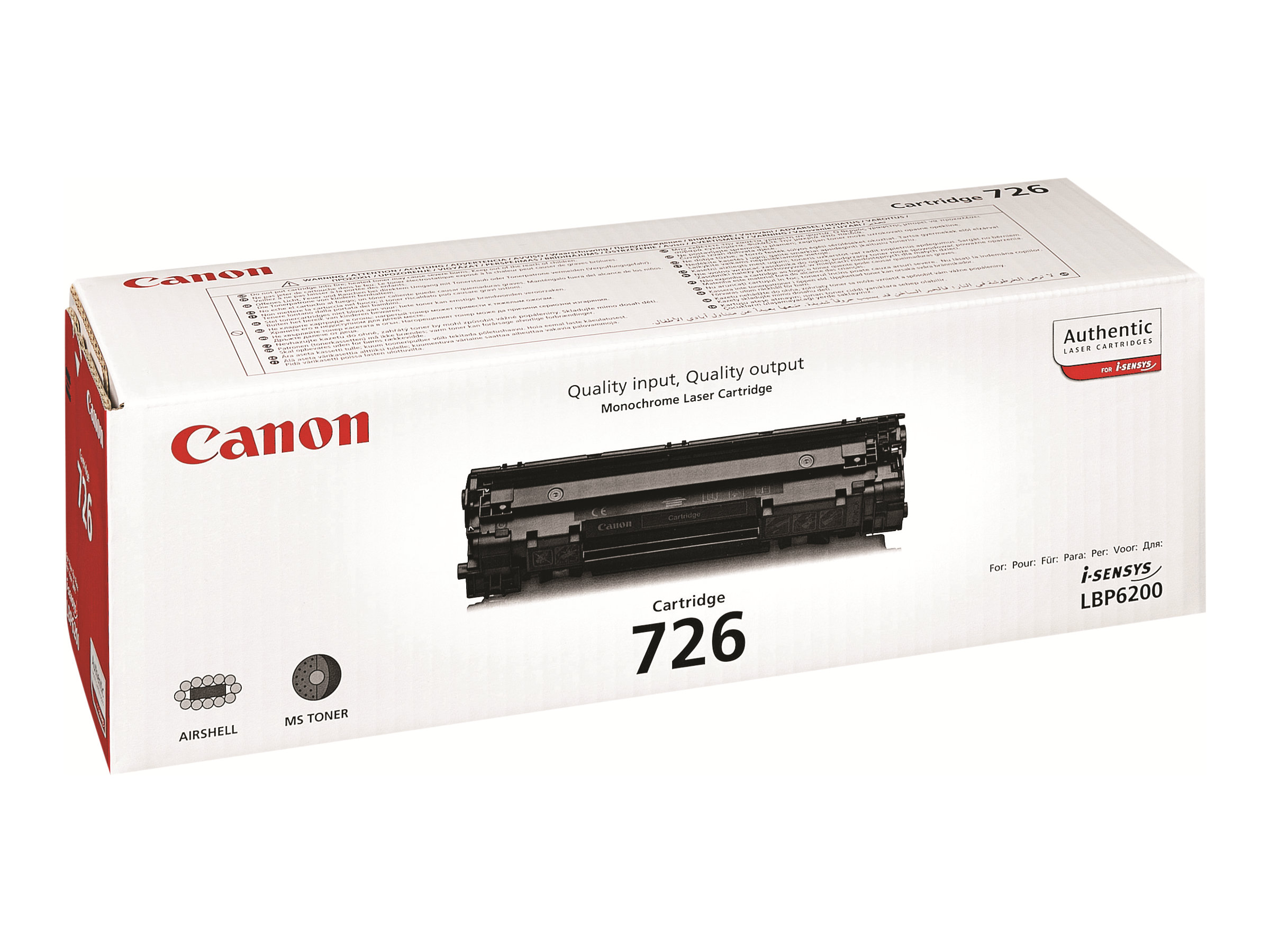 3483B002 CANON 726BK LBP Cartridge black 3483B002 CANON 726BK LBP Cartridge black