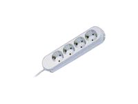 Bachmann Steckdosenleiste SMART 4-fach, weiss 1,5m, ohne Schalter Bachmann Steckdosenleiste SMART 4-fach, weiss 1,5m, ohne Schalter