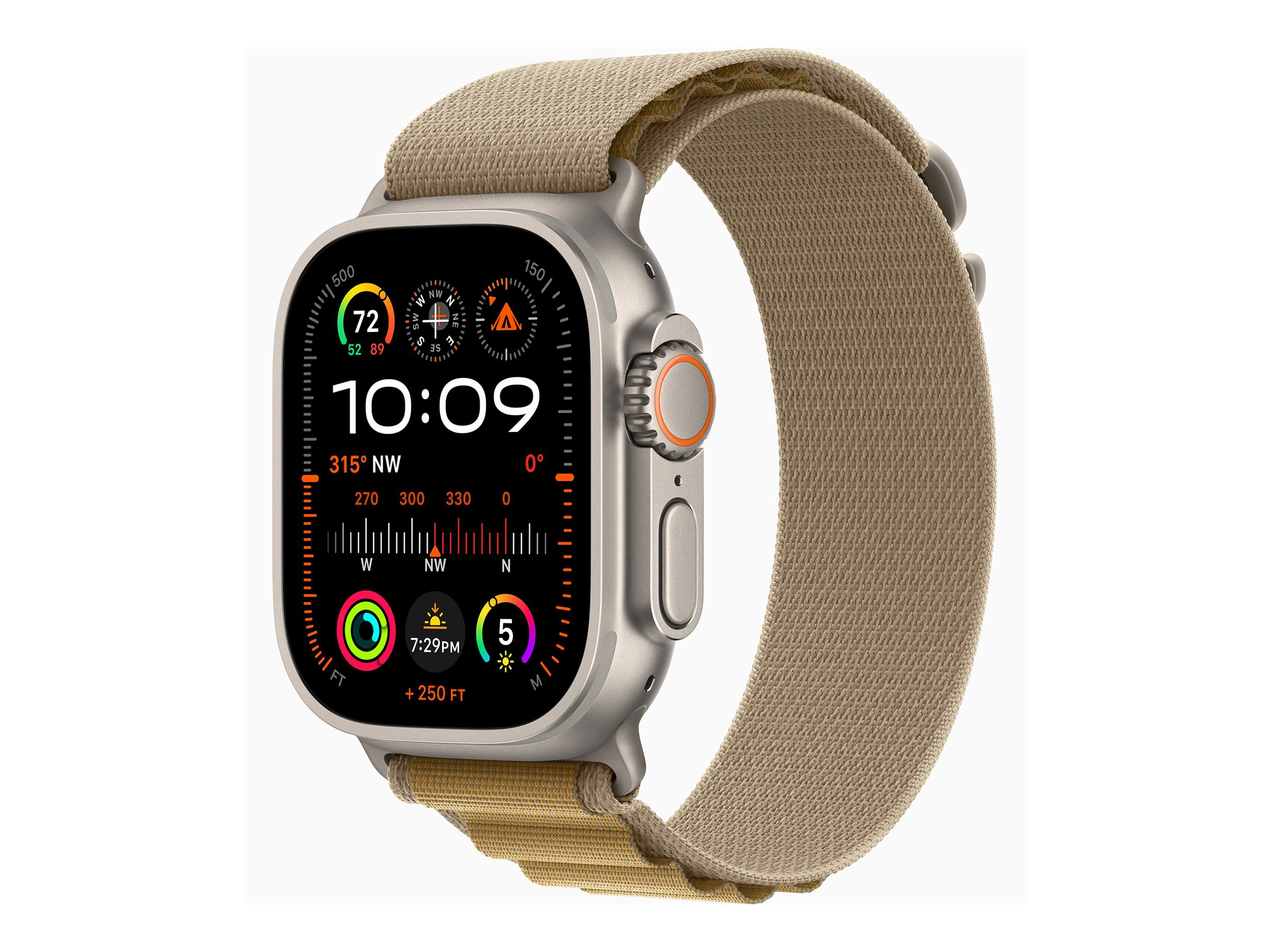 APPLE Watch Ultra 2 GPS + Cellular 49mm Natural Titanium Case with Tan Alpine Loop - Large APPLE Watch Ultra 2 GPS + Cellular 49mm Natural Titanium Case with Tan Alpine Loop - Large