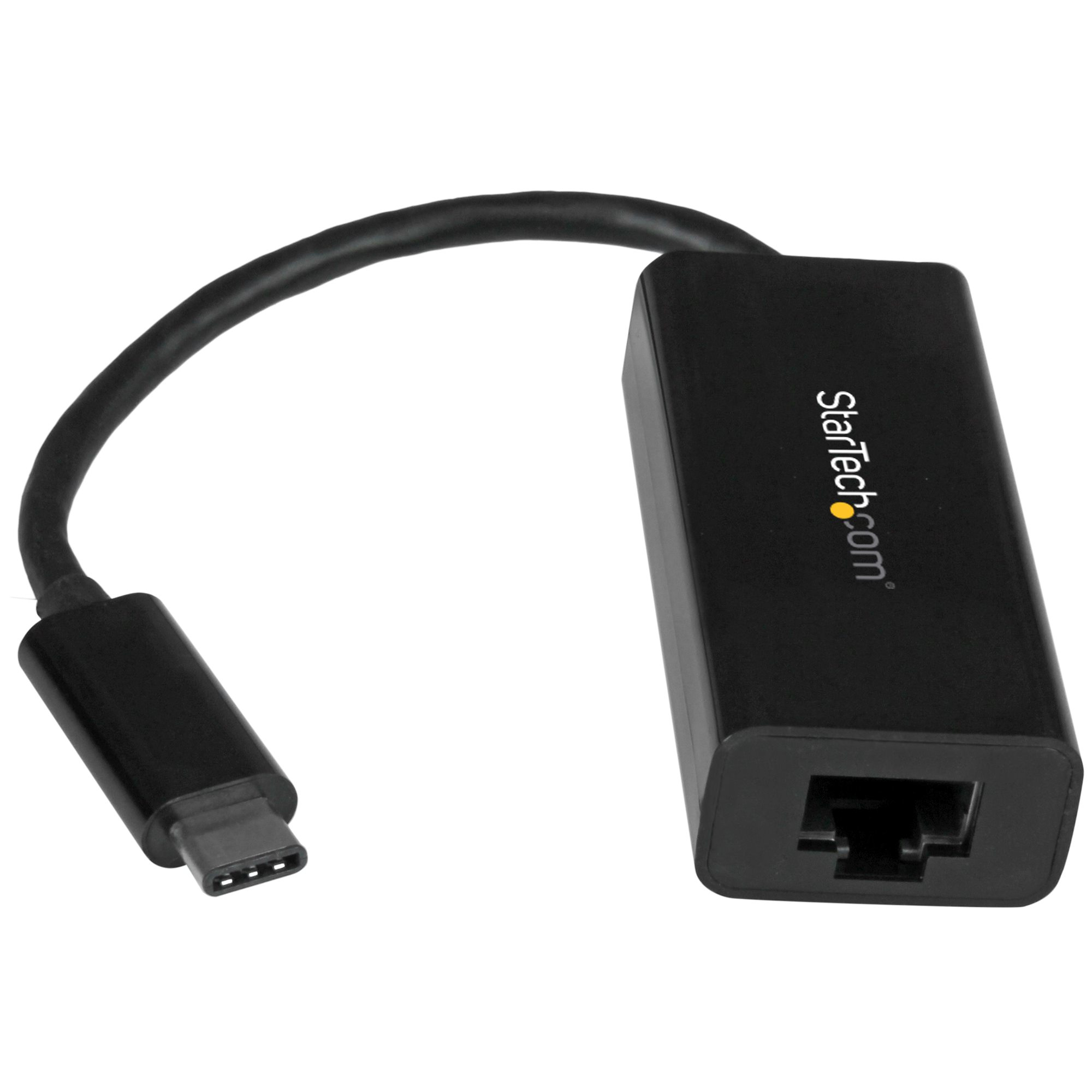 STARTECHCOM USBC to Gigabit Ethernet Adapter Black Thunderbolt 3 Port Compatible USB Type C Network Adapter