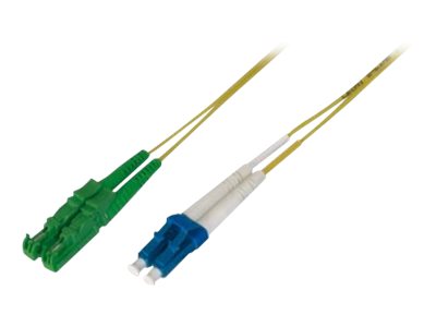 ASSMANN LWL Patchkabel E2000 APC auf LC PC Singlemode 09/125 Duplex Laenge 3m