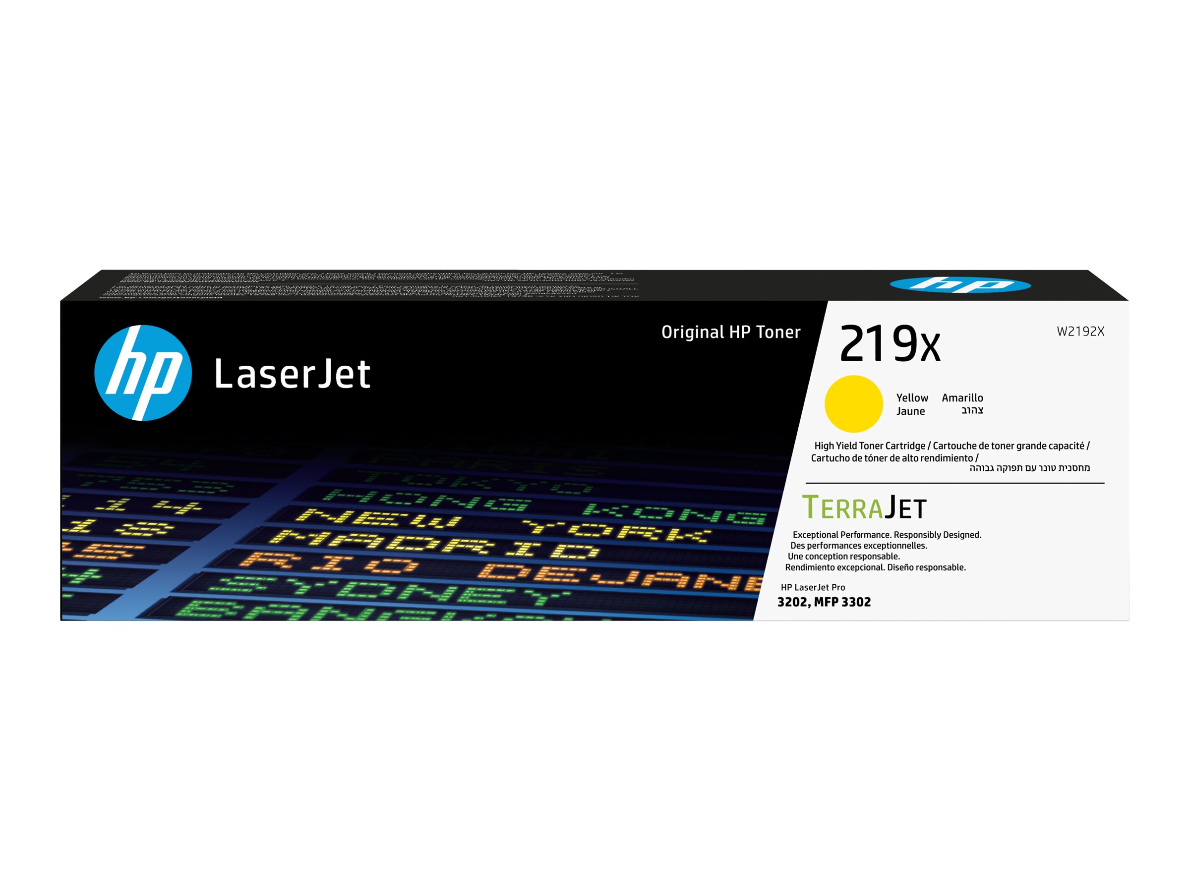 HP 219X W2192X gelb Tonerkartusche
