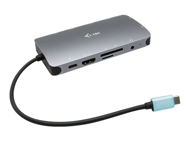 I-TEC USB-C Metal Nano Dock 1xHDMI 1xVGA 1xSD Kartenleser 1xmicroSD Kartenleser 1xGLAN 1xAudio/Mic 3xUSB 3.1 1xUSB-C Data 1xUSB-C PD I-TEC USB-C Metal Nano Dock 1xHDMI 1xVGA 1xSD Kartenleser 1xmicroSD Kartenleser 1xGLAN 1xAudio/Mic 3xUSB 3.1 1xUSB-C Data 1xUSB-C PD