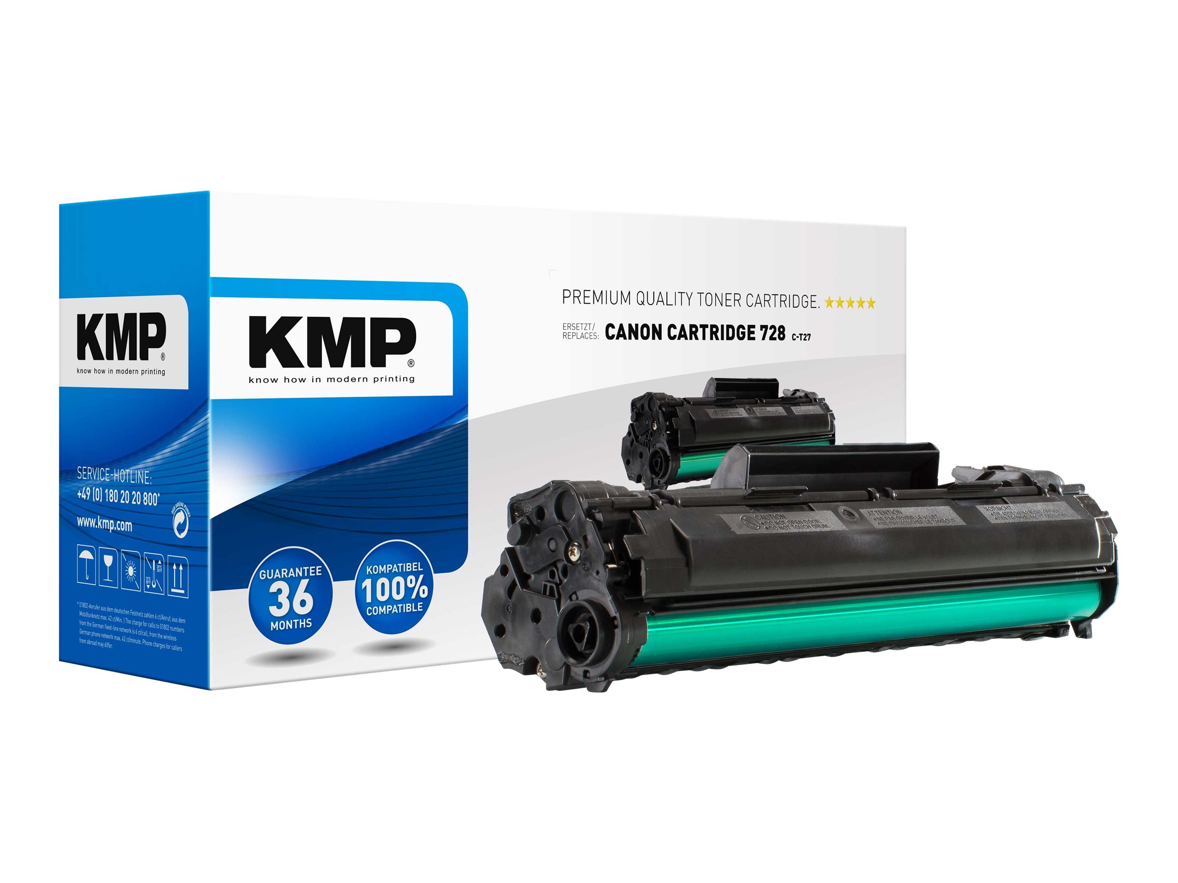 KMP C-T27 schwarz Toner kompatibel zu Canon 728 BK KMP C-T27 schwarz Toner kompatibel zu Canon 728 BK