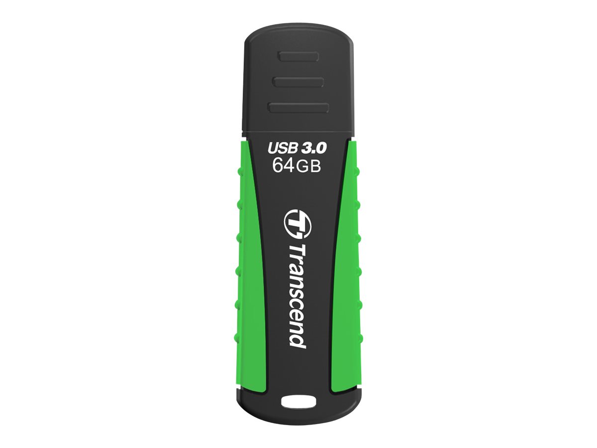 TRANSCEND JetFlash 810 64GB USB 3.0 Flash Drive 80MB/s Water Resistant Green