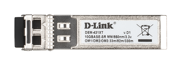 DLINK DEM431XT 10GE SFP SR Transceiver 850nm MultiMode Duplex LC Connector 80m mit OM 12 300m mit OM3