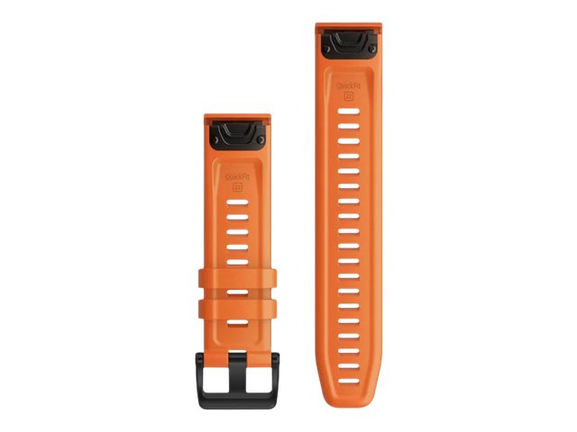 Ersatzarmband QuickFit 26mm Silikon Orange/Schiefergrau Ersatzarmband QuickFit 26mm Silikon Orange/Schiefergrau