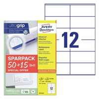 780 AVERY Zweckform Etiketten weiss 105,0 x 48,0 mm 780 AVERY Zweckform Etiketten weiss 105,0 x 48,0 mm