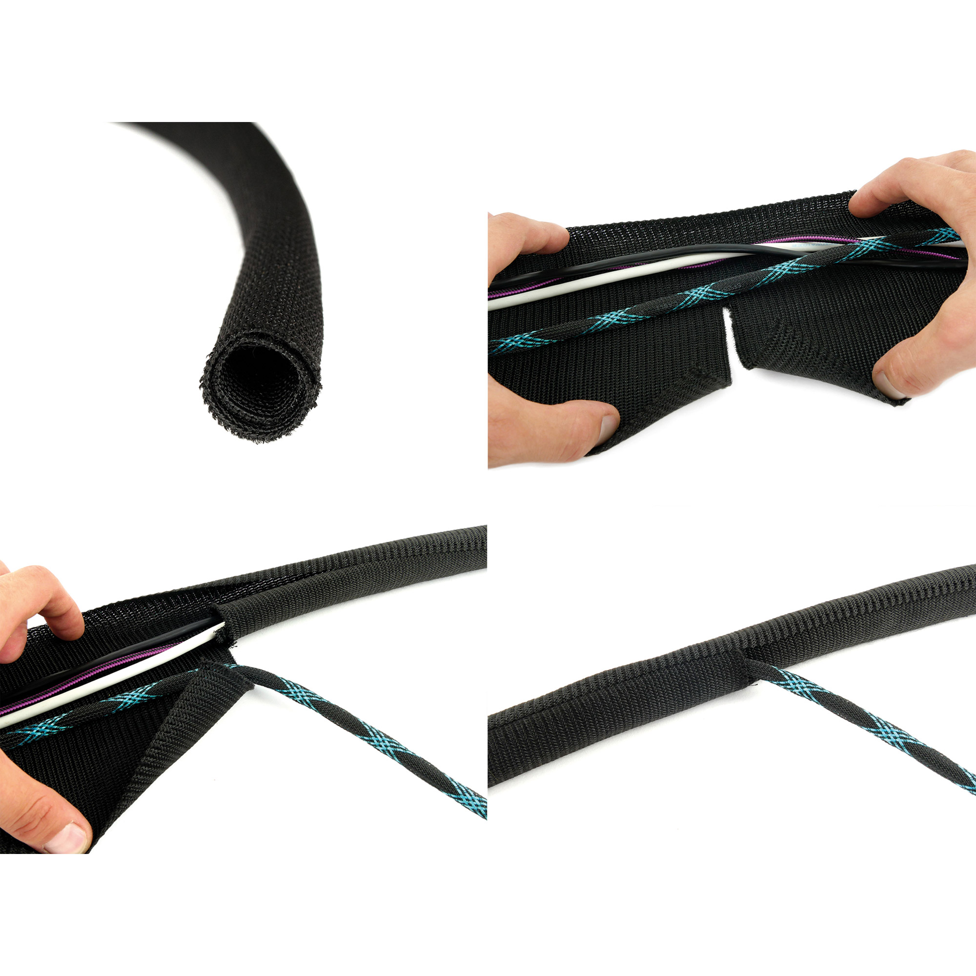 LABEL THE CABLE Kabelmantel CABLE TUBE weiss, 1 St