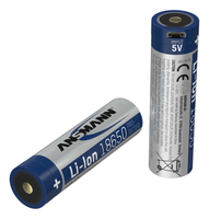 ANSMANN USB-Akku 18650 2600 mAh USB-C  18650 2.600 mAh