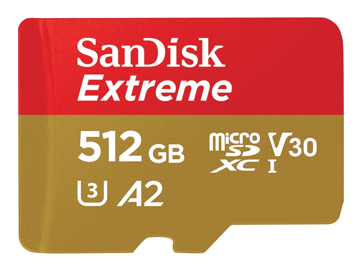 SanDisk Speicherkarte microSDXCCard Extrem, 512 GB, 1 St