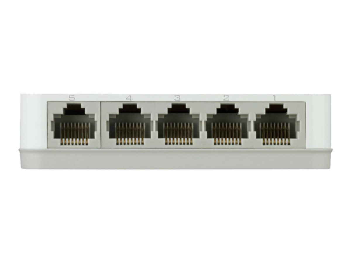 D-LINK GO-SW-5G 5?Port Gigabit Easy Desktop Switch fuer bis zu 5 Ethernet Geraete Plug & Play Auto-MDI/MDX