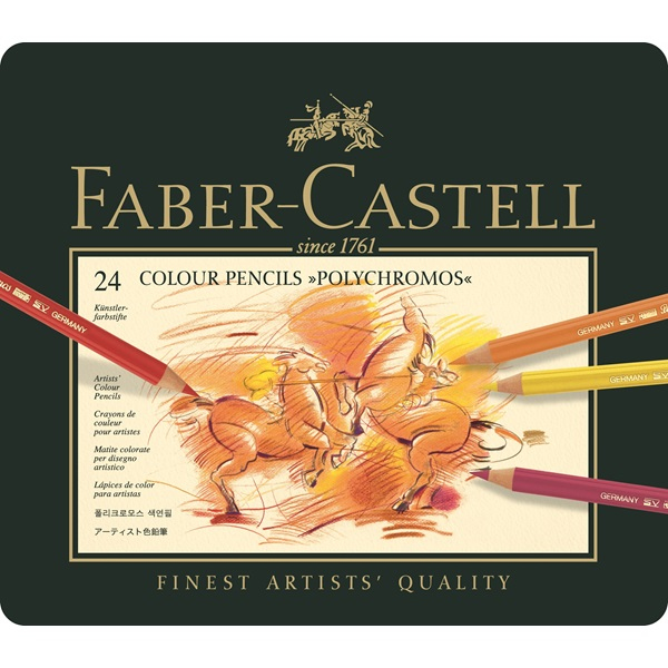 FABER-CASTELL POLYCHROMOS Buntstifte farbsortiert, 24 St. FABER-CASTELL POLYCHROMOS Buntstifte farbsortiert, 24 St.