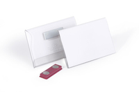 25 DURABLE Namensschilder mit Magnet 9,0 x 5,4 cm
