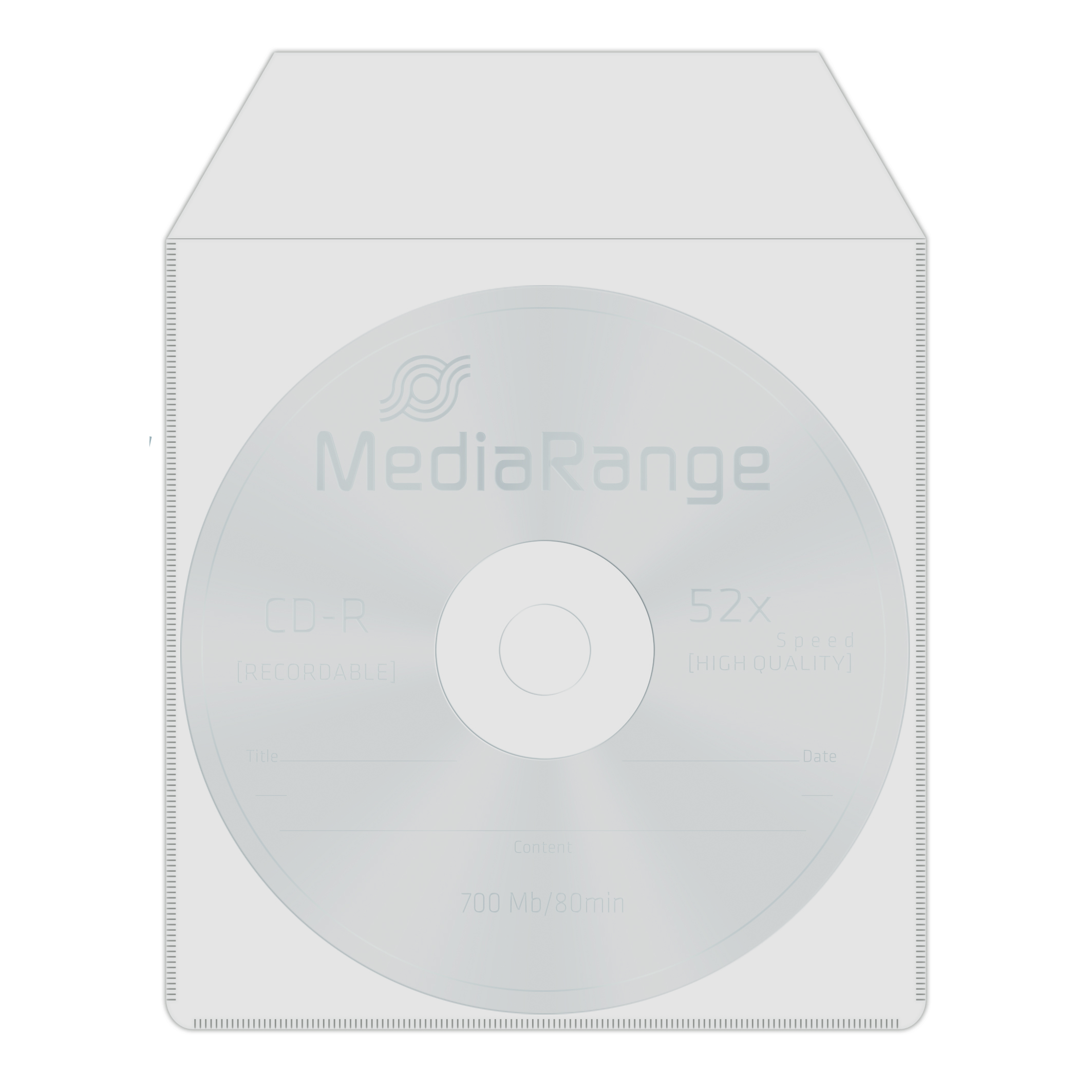 MEDIARANGE CD/DVD PLASTIKHUELLEN (50)