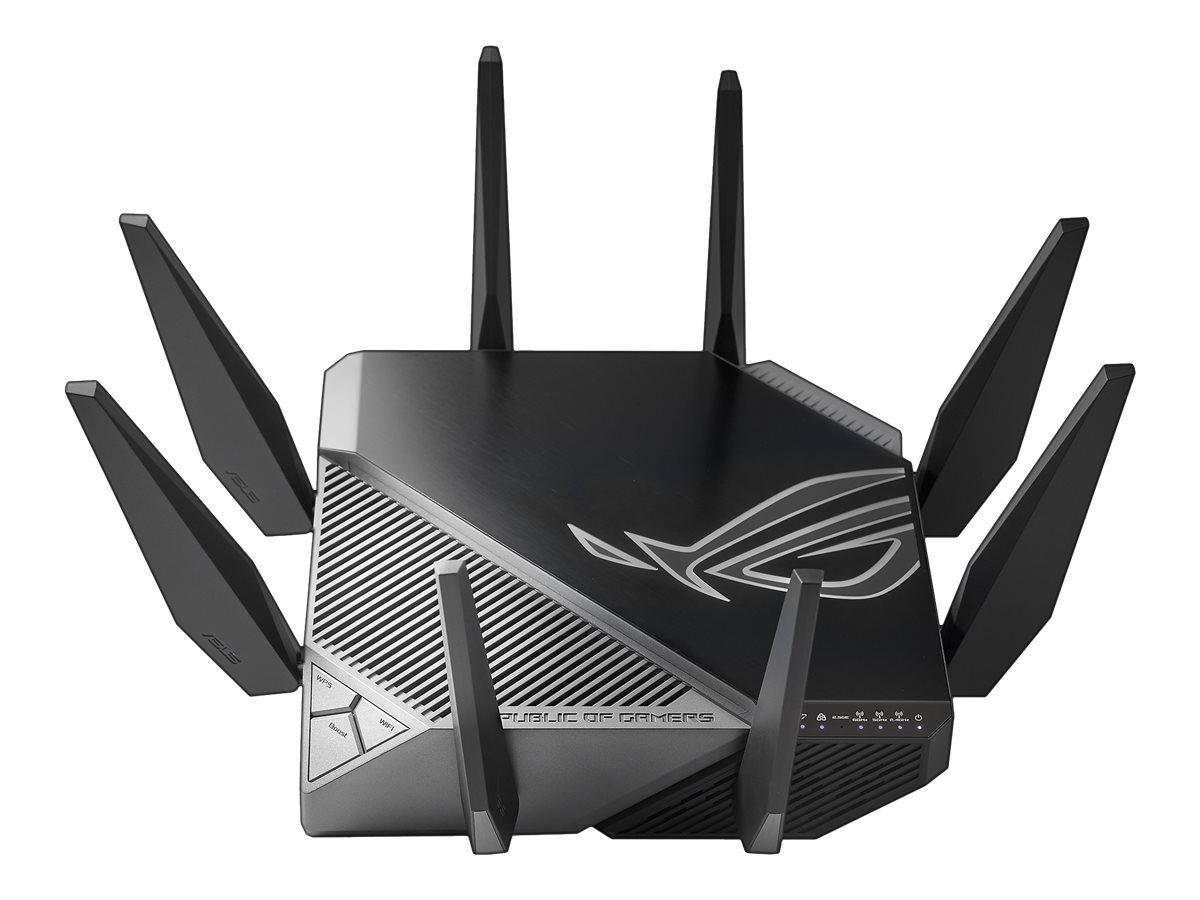 ASUS GTAXE11000 WiFi6E Gaming WLANRouter 90IG06E0MO1R00 AiMesh, bis zu 11000 Mbits, 6GHz Frequenzband, 25G WANLANPort