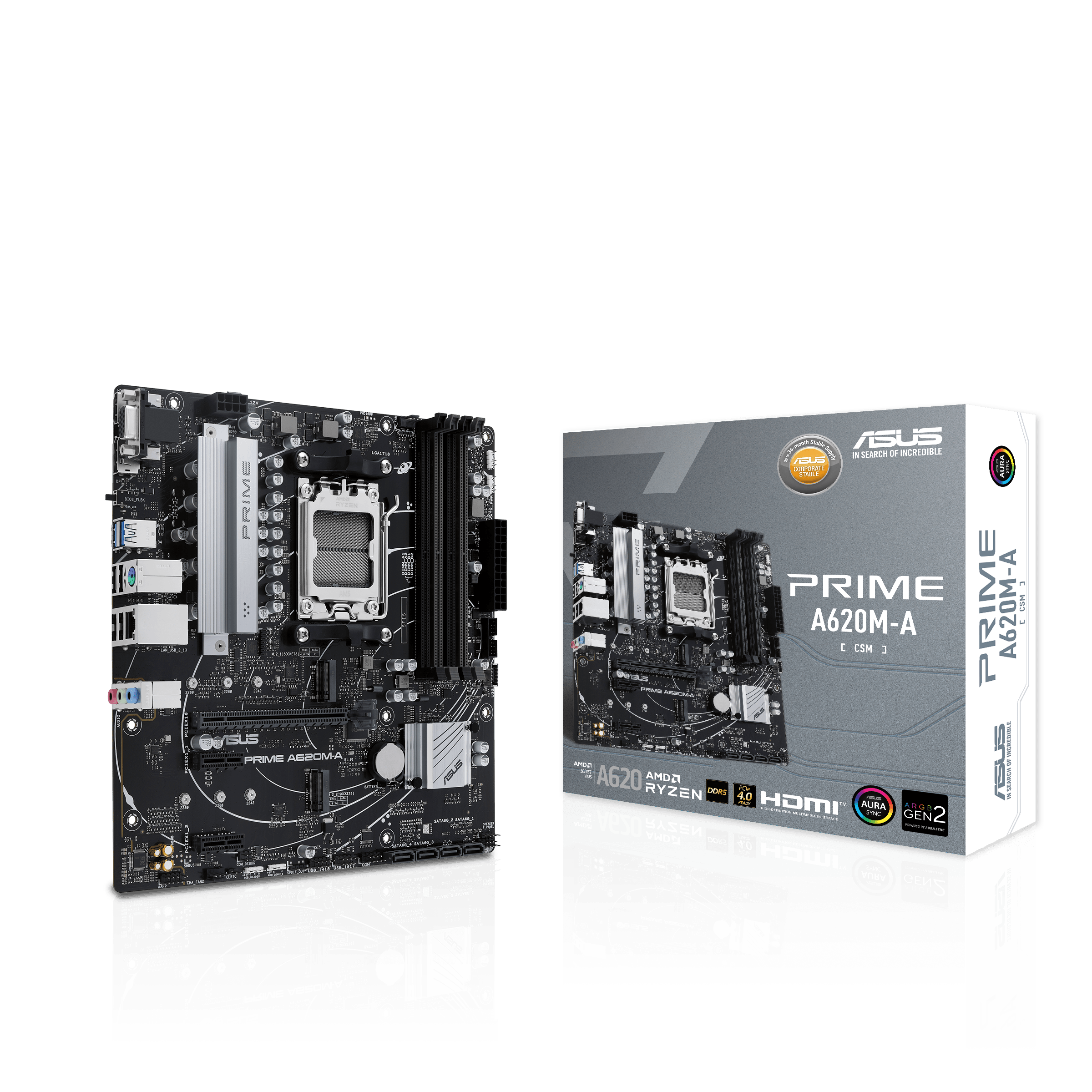 ASUS PRIME A620MACSM AM5 MB 4xDDR5 4xSATA 2xM2